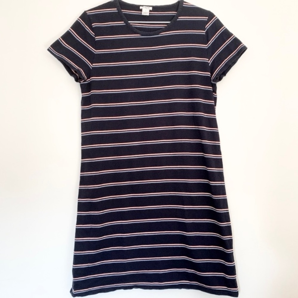 J. Crew Striped T-Shirt Dress Medium